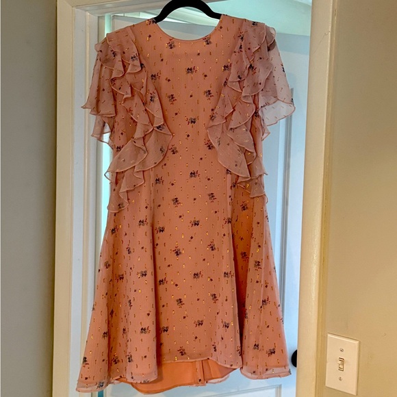 Tularosa Selma Mini Dress in Pastel Pink Floral Womens Size XL - Picture 1 of 6